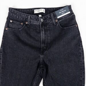 Abercrombie Skinny Jeans Womens 27/4s Black High‎ Rise Curve Love NWT Denim